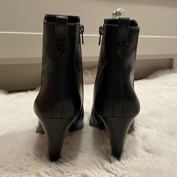 COACH Calf Leather Black “Jemma” Ankle Booties - Sz 7 - Picture 4 of 8
